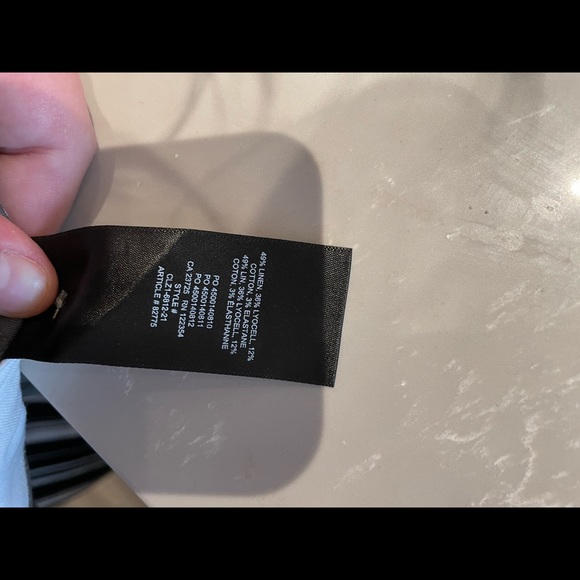 Aritzia- Babaton Linen Wide Leg Dress Pant - Picture 3 of 10